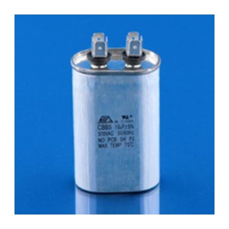 CAPACITOR AIRE ACONDICIONADO 10 MFD 370V OVALADO