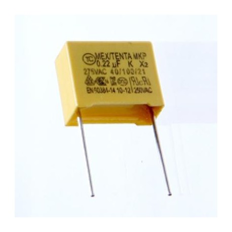 CAPACITOR SEGURIDAD POLIPROPILENO 0.22 MFD HQX 224 K 275V