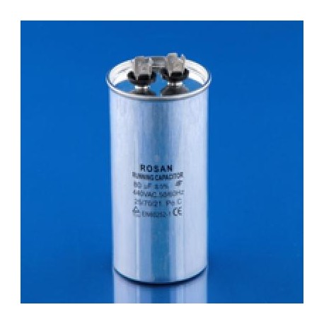 CAPACITOR TRABAJO AIRE ACONDICIONADO 80 MFD 440V REDONDO